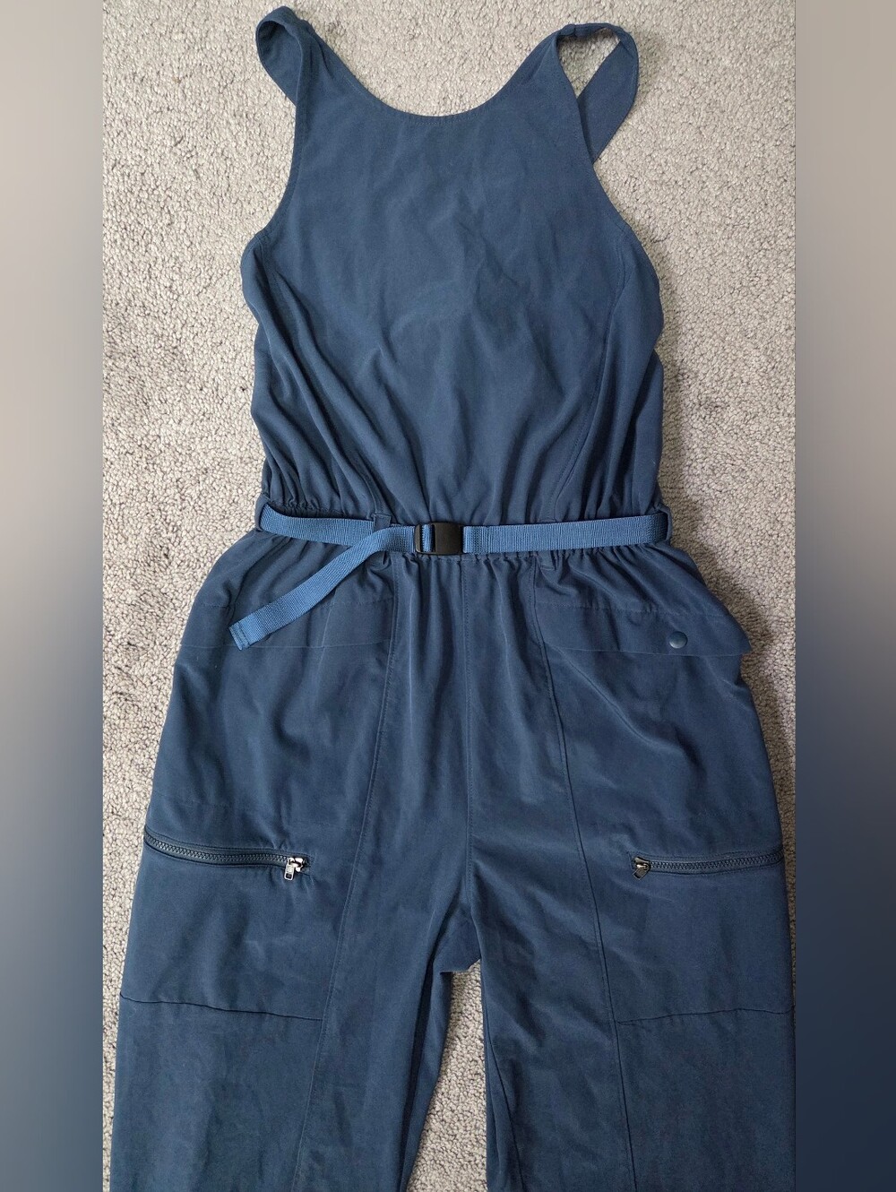 Patagonia Navy Blue Jumpsuit with Belt